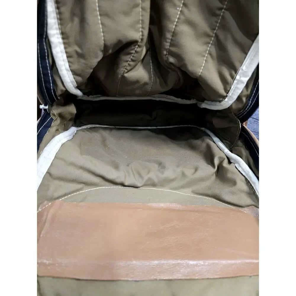 Custom One-of-a-Kind Triumph Moto & Auto Leather Backpack - Vintage Badges